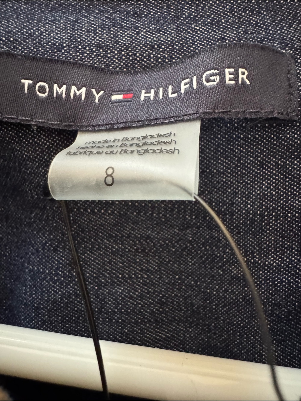 Dark Indigo Denim Shirt Dress by Tommy Hilfiger - Picture 6 of 6